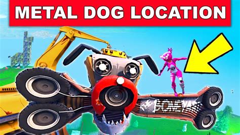 giant metal dog house fortnite|fortnite giant metal dog head.